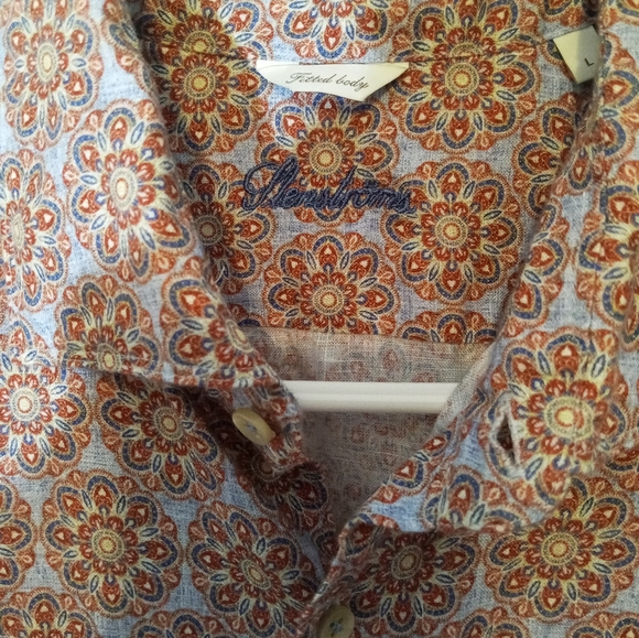Silver Jeans Men's Floral Shirt - Brown